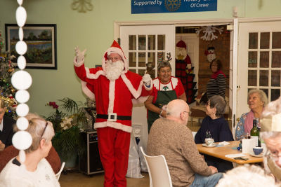 Surprise Christmas party for residents of fire-hit retirement complex in Crewe